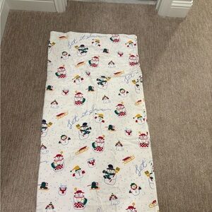 The Company Store Snowman Fleece Print Bedding Sheet